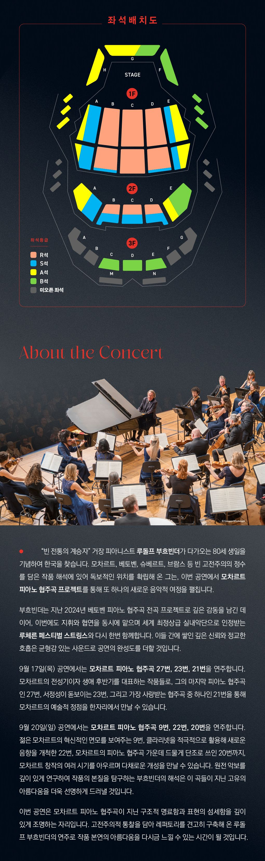 루돌프 부흐빈더 모차르트 피아노 협주곡 프로젝트 공연 상세 안내 2/4
